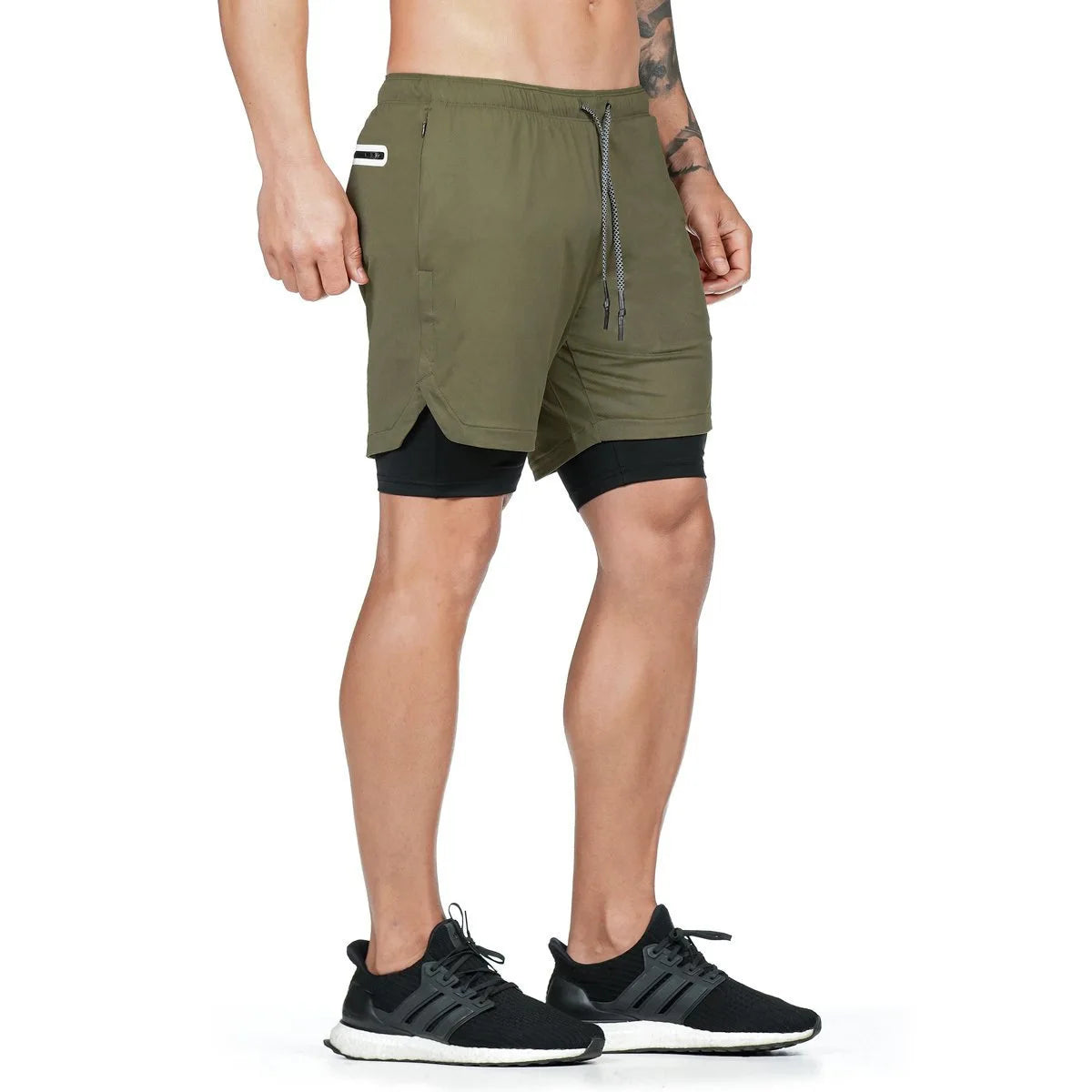 Men's 2-in-1 Camo Workout Shorts